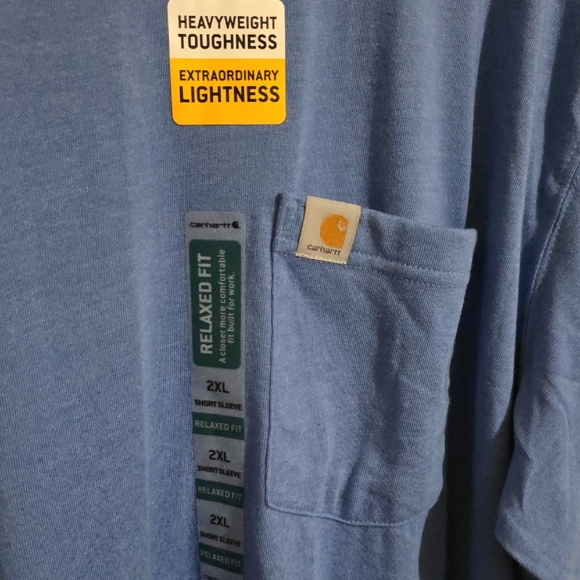 Carhartt Men's Classic Blue Short Sleeve Tee - Picture 2 of 6